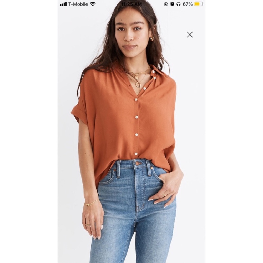 🏖️Madewell Central Drapey Shirt